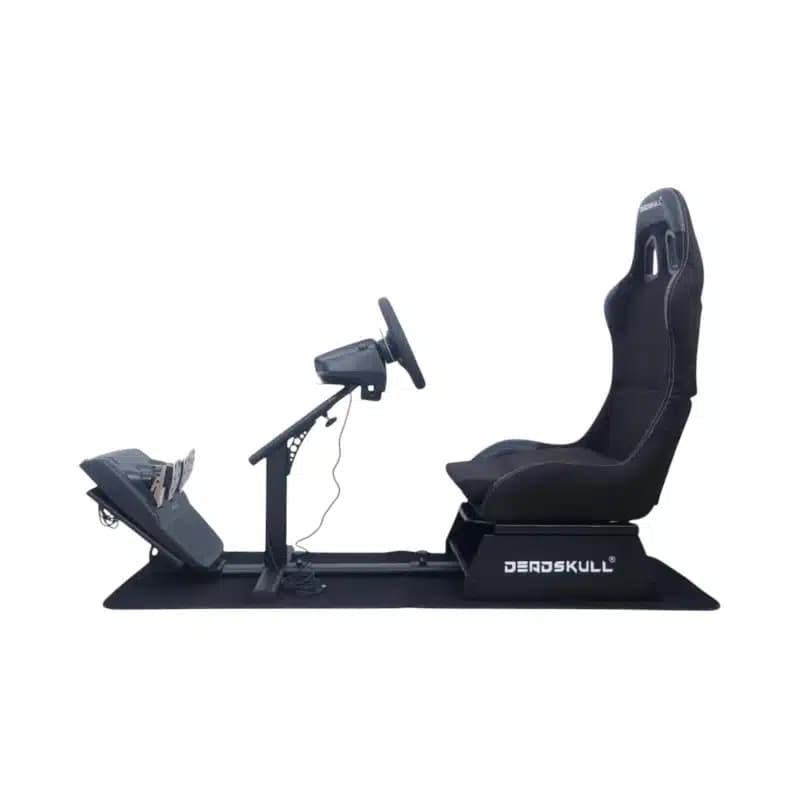 DeadSkull Gaming Chair with Racing Wheel Stand Driving Cockpit thumbnail 2
