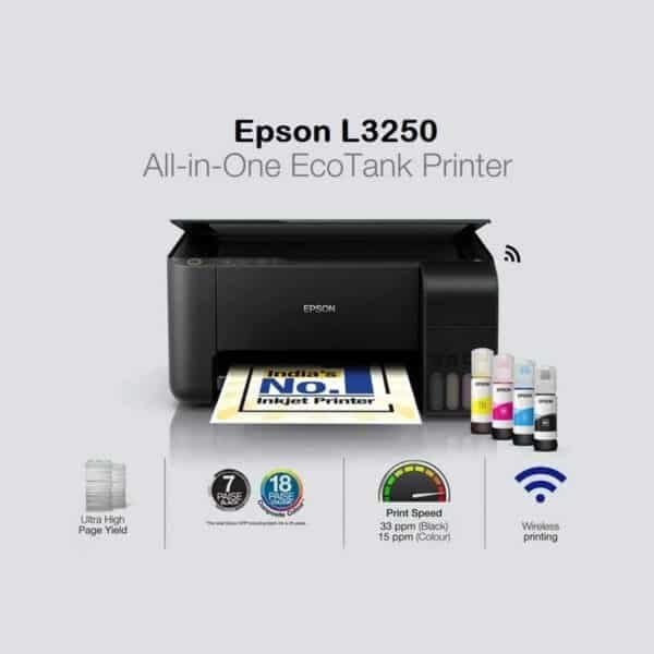 Epson Eco-Tank L3250 A4 Wi-Fi All-in-One Ink Tank Printer thumbnail 4
