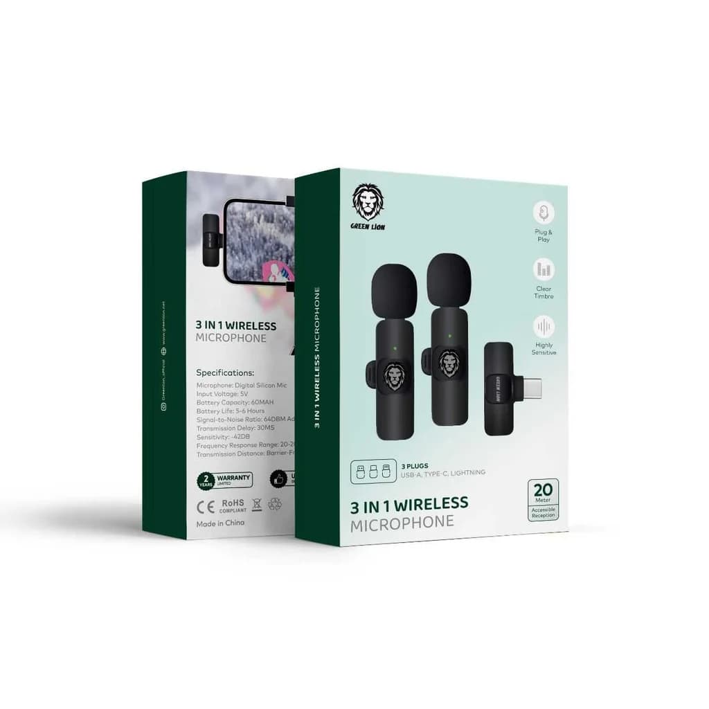 Green Lion 3-in-1 Wireless Microphone thumbnail 4