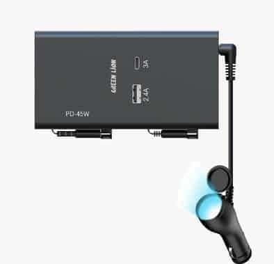 Green lion Backseat  car charger 65W thumbnail 2
