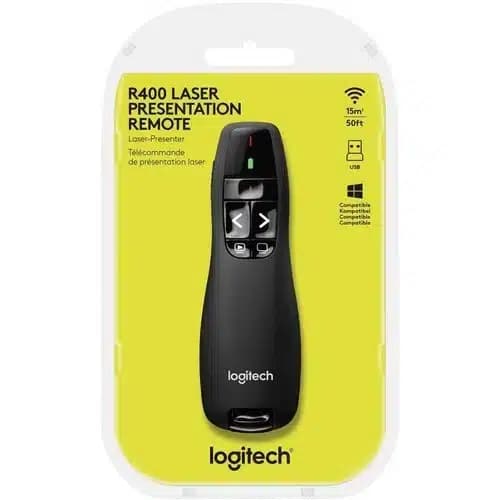Logitech R400 Laser Presentation Remote Basic Slide Navigation thumbnail 3