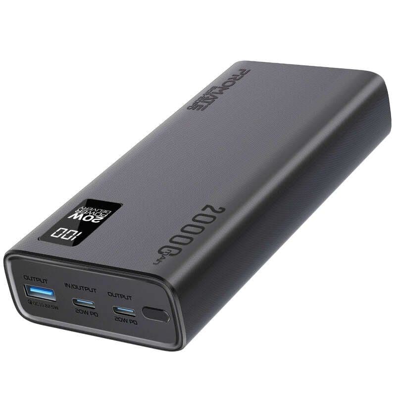 Promate Bolt-20PD Compact Smart Charging Power Bank with 20W PD Dual USB-C and 22.5W USB-A Ports thumbnail 2