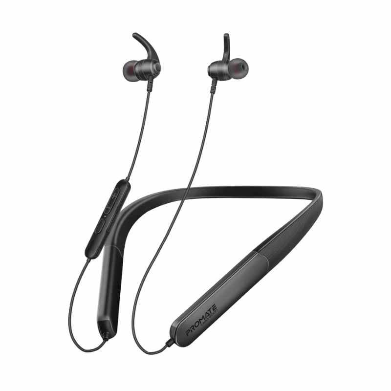 Promate Leap-200H SportFit™ High Fidelity Wireless ENC Neckband Earphones