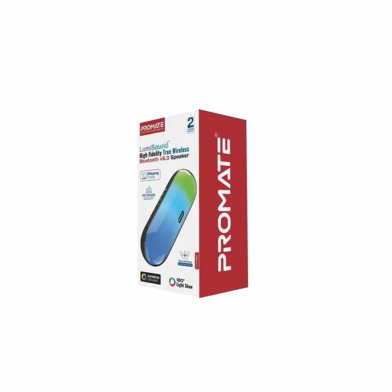 Promate LumiBar LumiSound™ High Fidelity True Wireless Bluetooth v5.3 Speaker thumbnail 4