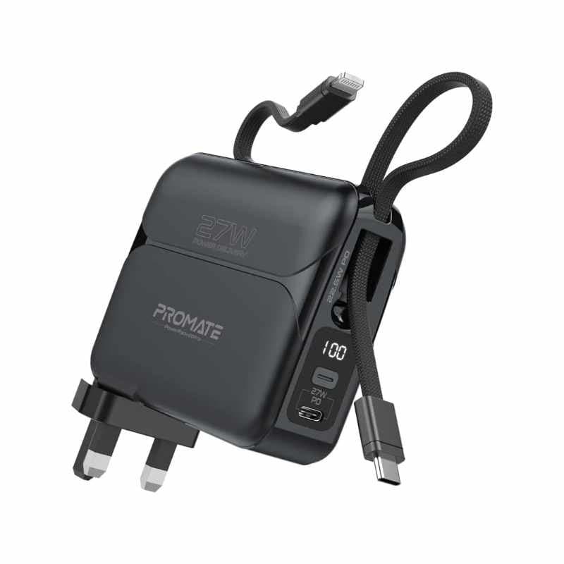 Promate PowerPack-20Pro Ultra-compact 20000mAh Fast Charging Power Bank with AC Charger thumbnail 3