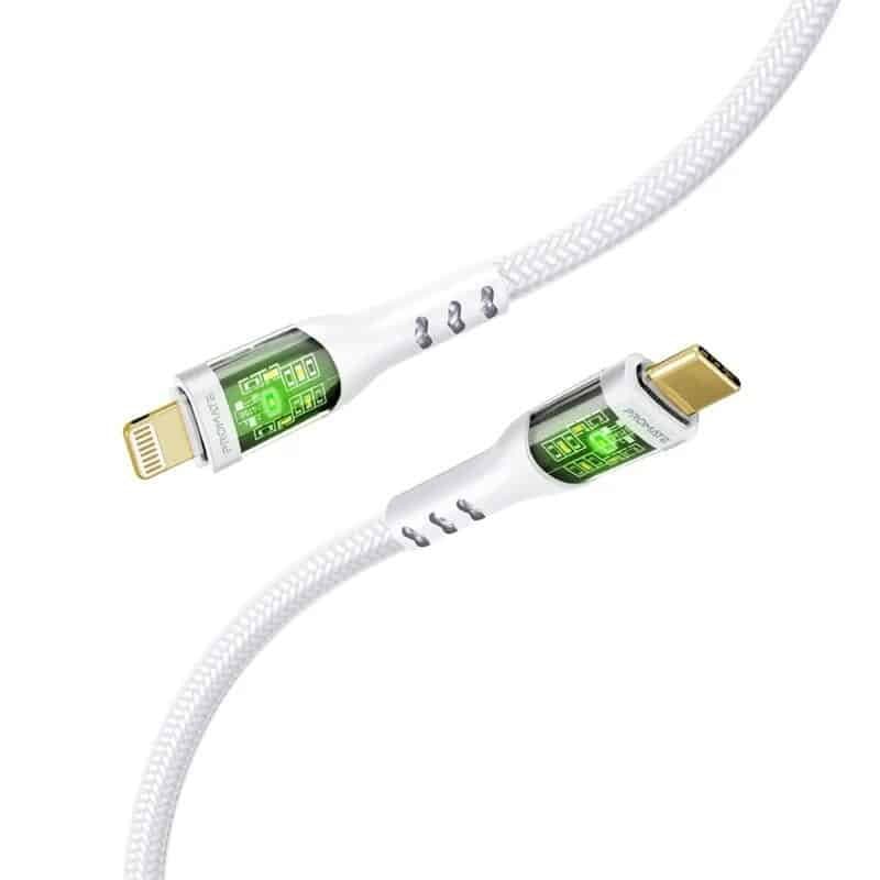 Promate TransLine-Ci 27W Power Delivery USB-C to Lightning Cable thumbnail 4