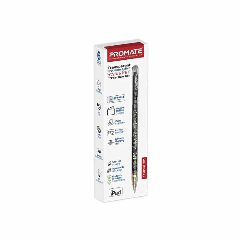 Promate TransPen Transparent Precision Active Stylus Pen with Palm Rejection thumbnail 4
