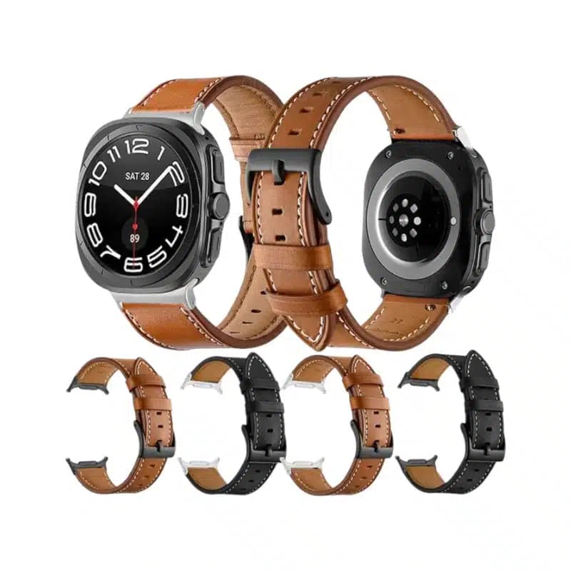 Samsung Galaxy Watch Ultra Buckled Leather Strap thumbnail 4