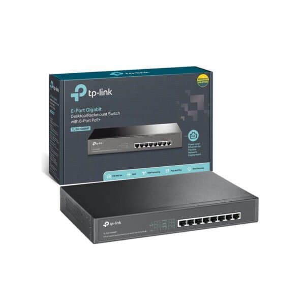 TL-SG1008PE 8-Port Gigabit Desktop/Rackmount Switch 8-Port PoE thumbnail 2