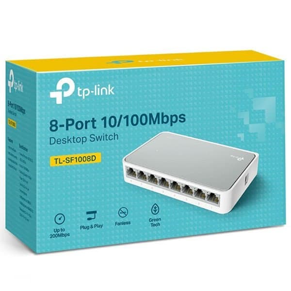 TP-Link TL-SF1008D 8-Port 10/100Mbps Desktop Switch thumbnail 4