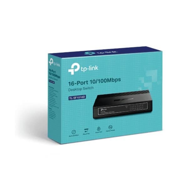 TP Link TL-SF1016D 16-Port 10/100Mbps Desktop Switch thumbnail 2