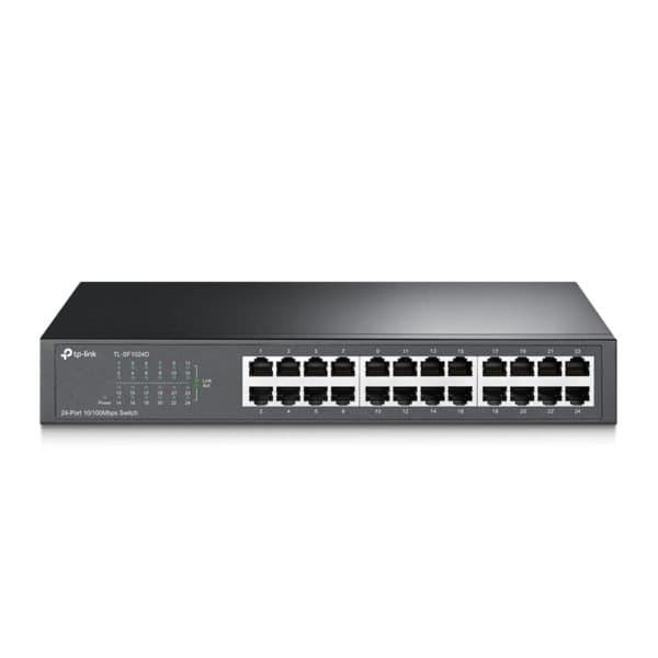 TP Link TL-SF1024D 24-port 10/100Mbps Desktop/Rackmount Switch thumbnail 2