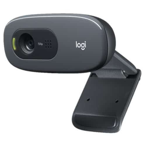 Logitech C270 HD USB webcam, 720p Video with Noise Reducing Mic