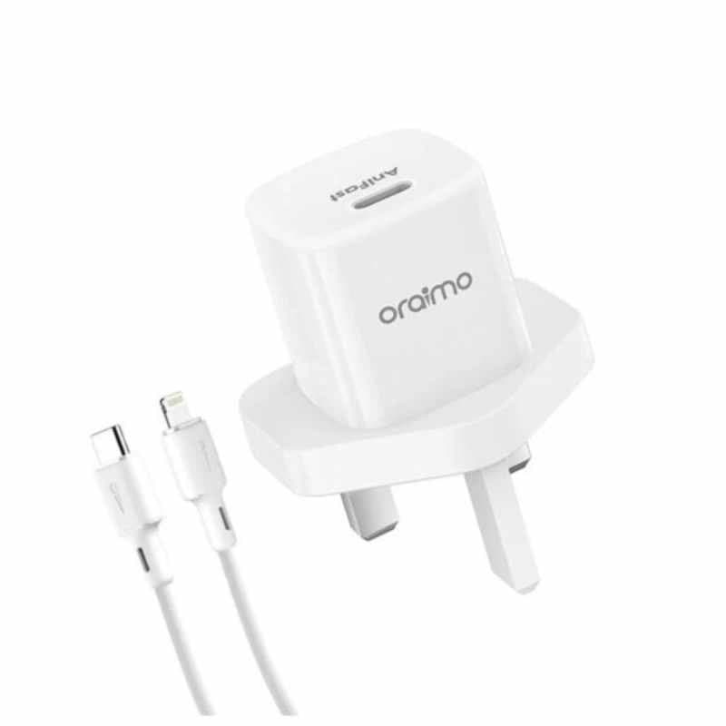 Oraimo PowerNano 20W Speed Charger with Type-C to Lightning Cable