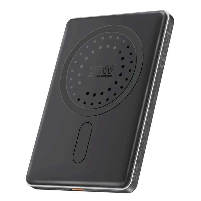Promate Blade-5 5000mAh Ultra-Slim Aluminum Crafted MagSafe Compatible Wireless Charging Power Bank