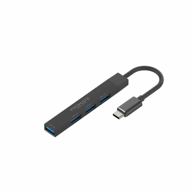 Promate LiteHub-4 4-in-1 Multi-Port USB-C Data Hub