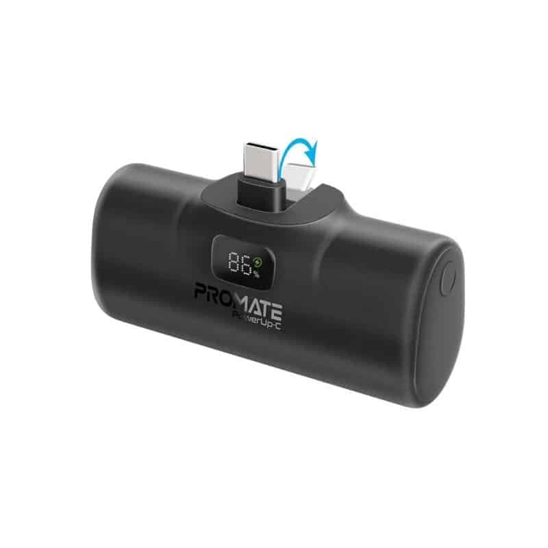 Promate PowerUp-C 5000mAh Compact USB-C Power Bank