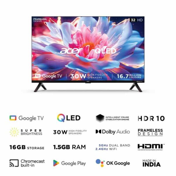 Acer V Series 32 inch HD Ready Smart QLED TV AR32GR2841VQD Price in Kenya-003-Mobilehub Kenya